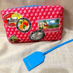 NWOT Estée Lauder Pink Makeup Bag